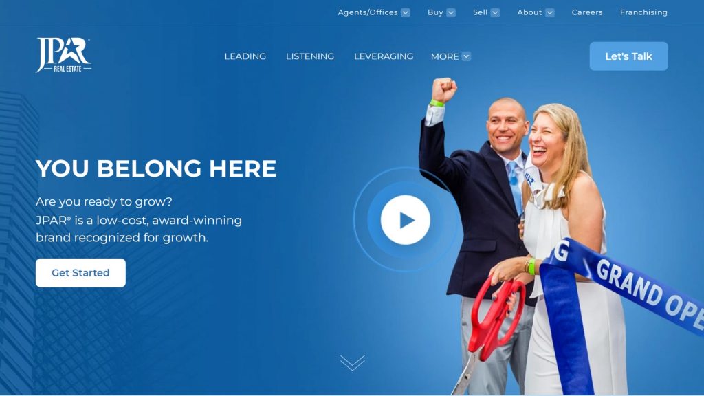 jpar - real estate franchise website